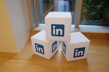 LinkedIn blocks stacked on top of eachother