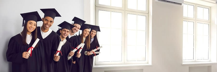 college graduates with diplomas