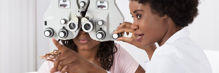 Vision care eye exam